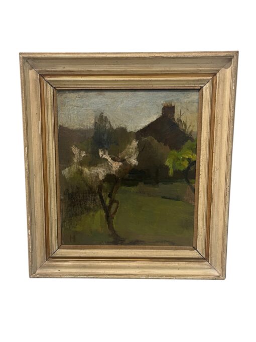Signed Earl Haig Oil on Canvas "The Garden"