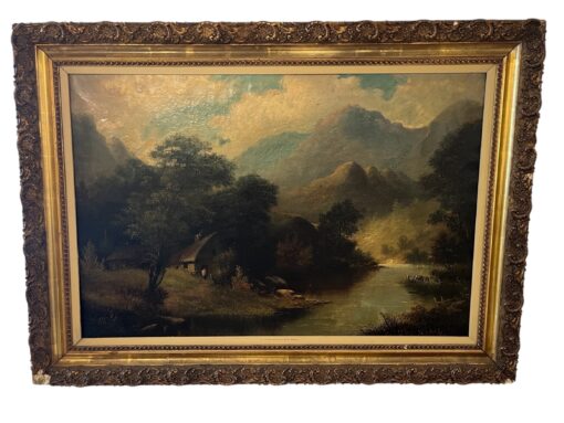 19th Century Oil on Canvas Landscape by Joseph Donovan Adams