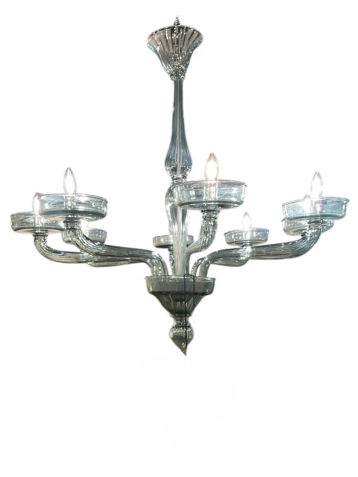 Vintage Italian Murano 8 Light Chandelier