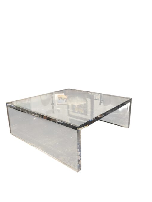 Custom Made Lucite/Acrylic Waterfall Coffee Table